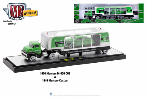 M2 Machines Auto Hauler 69 1958 Ford C-600 and 1949 Mercury Custom